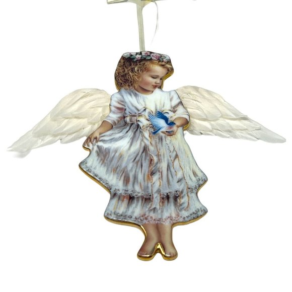 Angel Ornament  Heavens Little Angels 3 Ornament Set Life Like - Picture 4 of 8